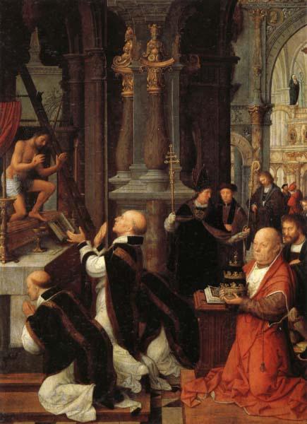 Isenbrandt, Adriaen The Mass of St.Gregory oil painting image